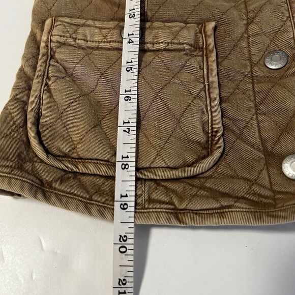 New  Veronica Beard Camilla Quilted Jacket Tan Sierra  XS  Puff Sleeve - Picture 11 of 12
